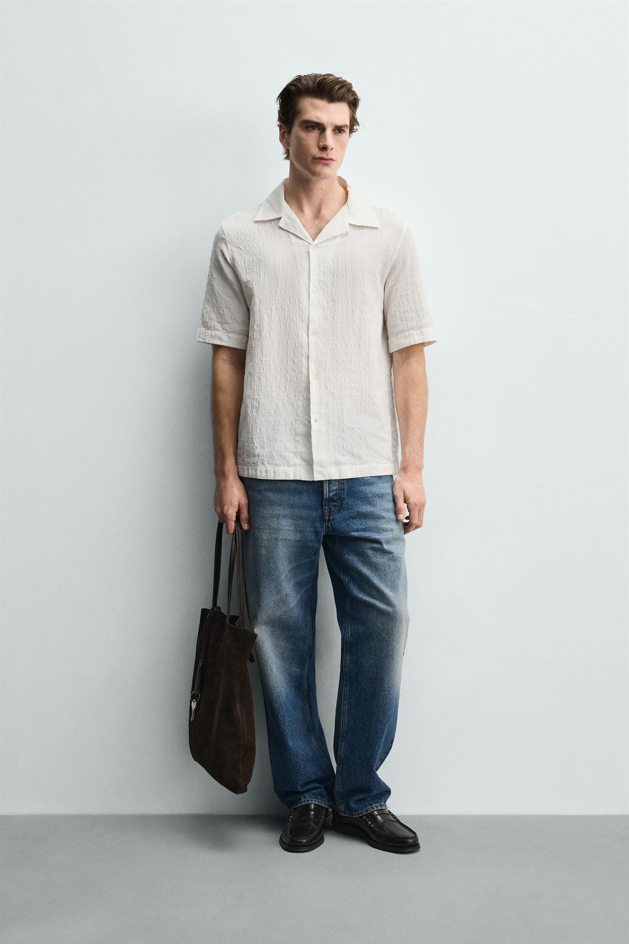 CHEMISE JACQUARD À CARREAUX